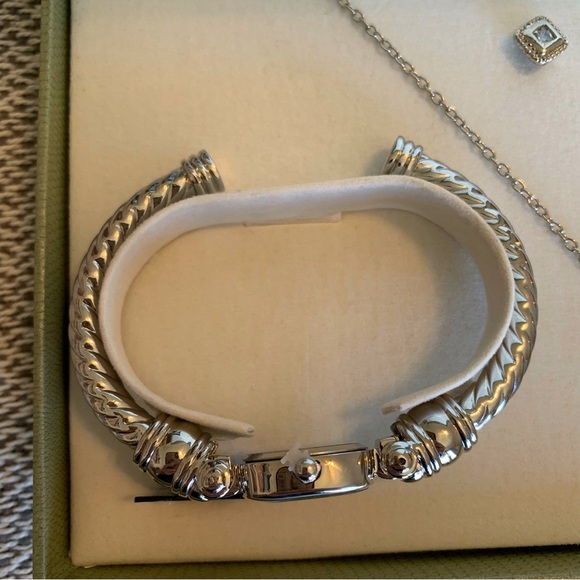 NITB Cote d’ Azur Jewelry Set 3 Piece Set Watch Earrings Necklace - Picture 5 of 10